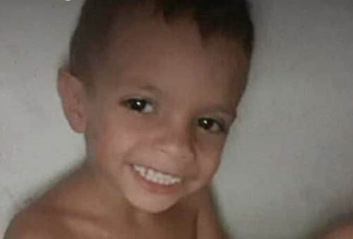 O pequeno Igor Rafael, 3 anos, foi atingido por tiros que eram endereçados ao pai