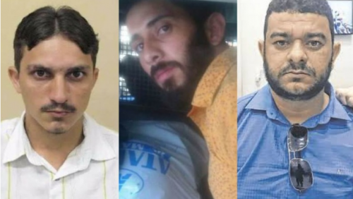 Os três mandantes da chacina: "De Deus", "Afeganistão" e "Celinho da Babilônia"