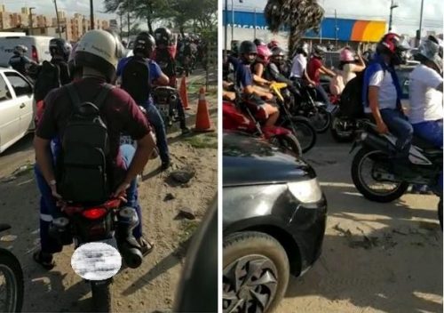 O engarrafamento se estendeu por vários quilômetros da rodovia neste começo de sexta-feira de Carnaval (12)