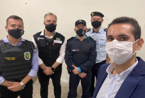 Domingos Neto recepciona acompanha visita do ministro da Saúde no Ceará