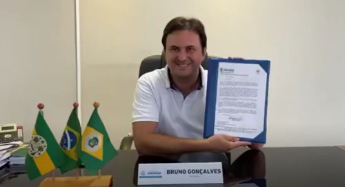 Bruno Gonçalves, prefeito de Aquiraz. (Foto: Reprodução)
