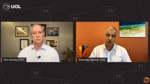 Ciro em entrevista ao UOL