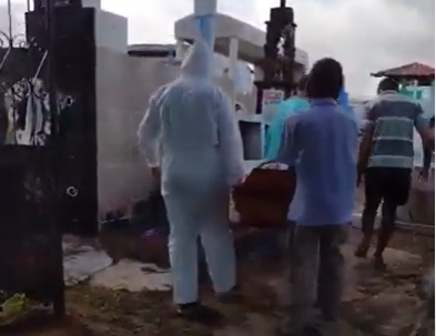 Coreaú: enterro acontece sem protocolos de segurança contra a Covid