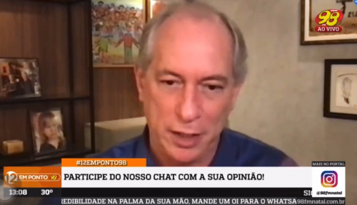 Ciro chama PT de organização criminosa e fala que Gleisi Hoffmann é a líder