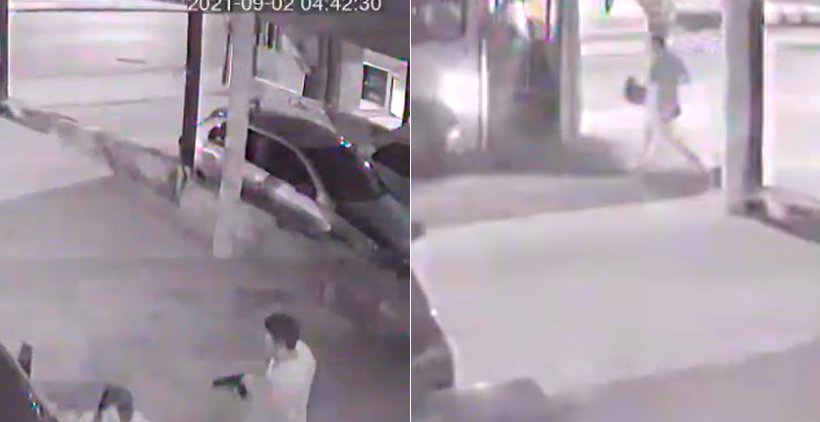 Vídeo mostra homem assaltando mulheres e fugindo em ônibus
