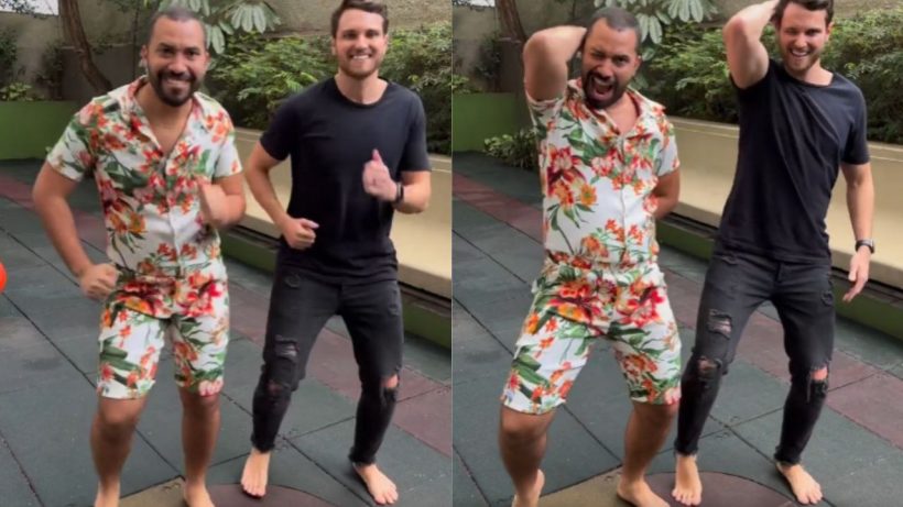 Gil do Vigor cai na dança com Lucas Bissoli: “Os barões da vigoradinha”