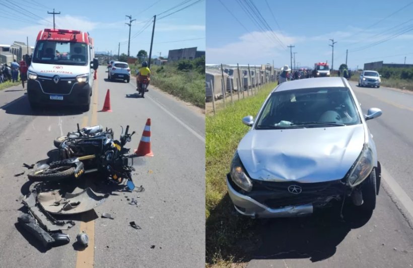 Policiais do Raio ficam feridos após acidente em Pacajus