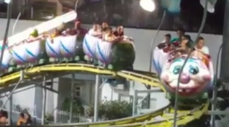 Brinquedo de parque em Várzea Alegre apresenta defeito e assusta visitantes