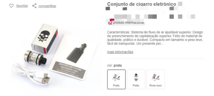 Decon-CE autua E-commerce das Lojas Americanas por venda de cigarro eletrônico