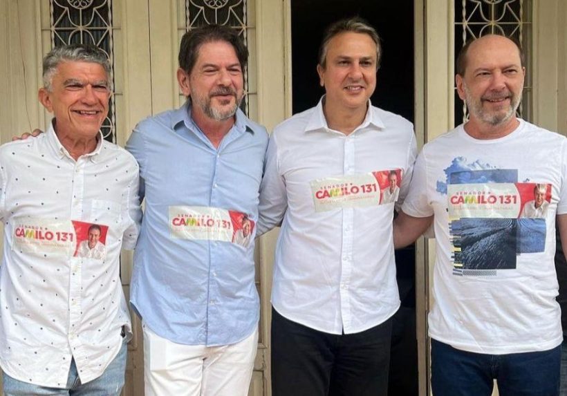 Camilo se encontra com Cid e Ivo Gomes em Sobral e recebe apoio dos dois