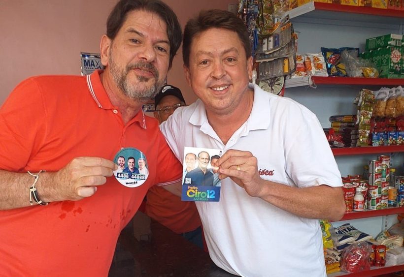 Cid aparece pedindo voto para Wagner, Moses e Oscar Rodrigues em Sobral
