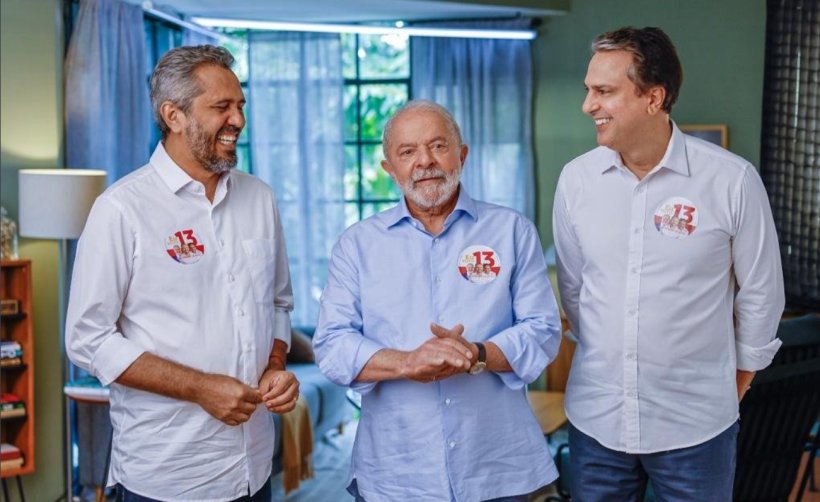 Camilo Santana e Elmano Freitas se reúnem com Lula em São Paulo para fortalecer campanha