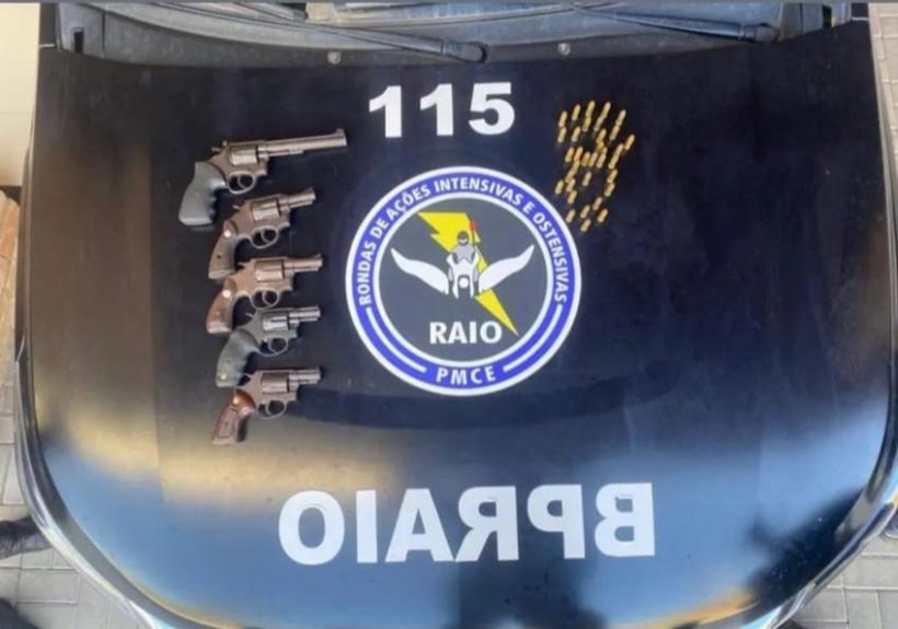 PMCE apreende 51 armas de fogo e prende 207 suspeitos no último final de semana