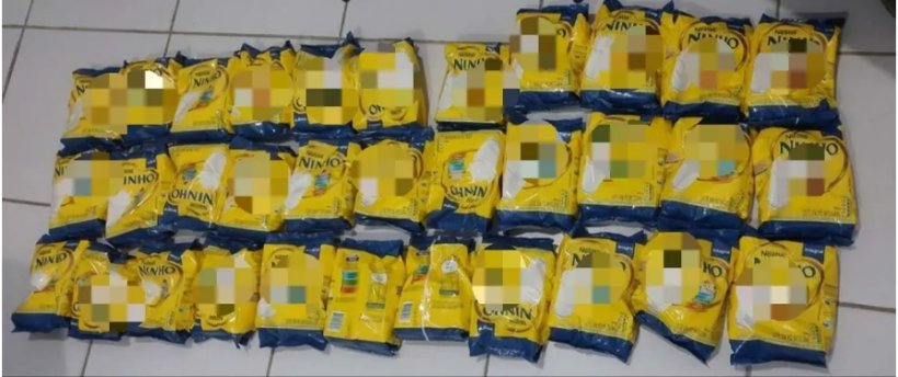 Homem é preso com 33 pacotes de leite em pó furtados de supermercado