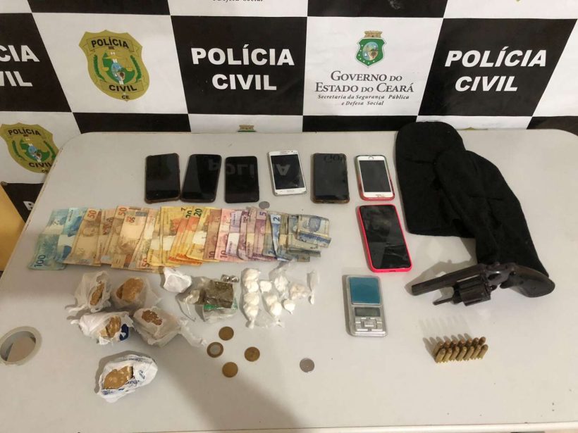 Irmãos são presos com drogas, arma e aves silvestres em Aracati