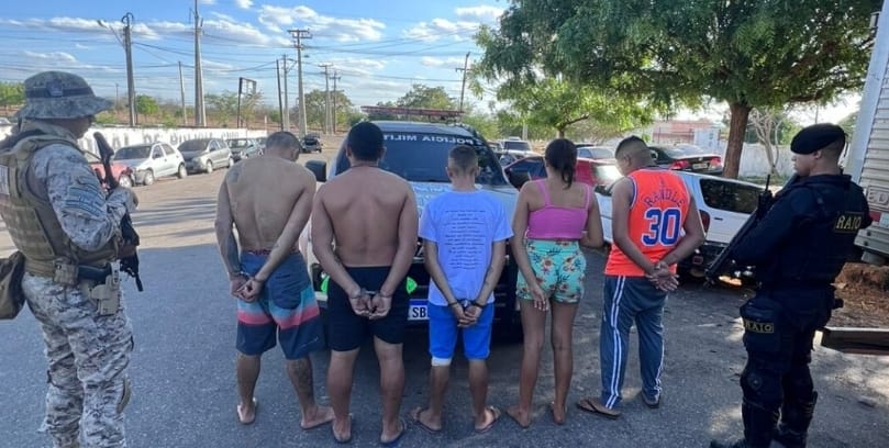 Grupo criminoso é preso com armas e munições durante ação da PM em Boa Viagem