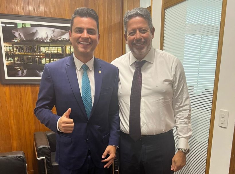 Deputado federal eleito, Yury do Paredão é recebido pelo presidente da Câmara dos Deputados em Brasília
