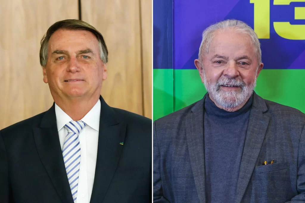 Pesquisa aponta Bolsonaro à frente de Lula no primeiro turno