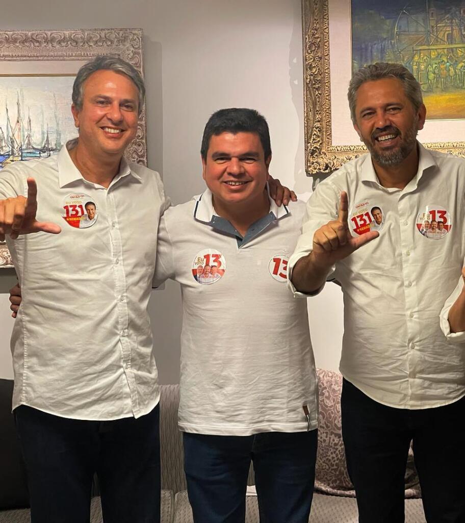 Chagas Vieira ao lado de Camilo, Elmano e Izolda. (Foto: reprodução/Instagram)