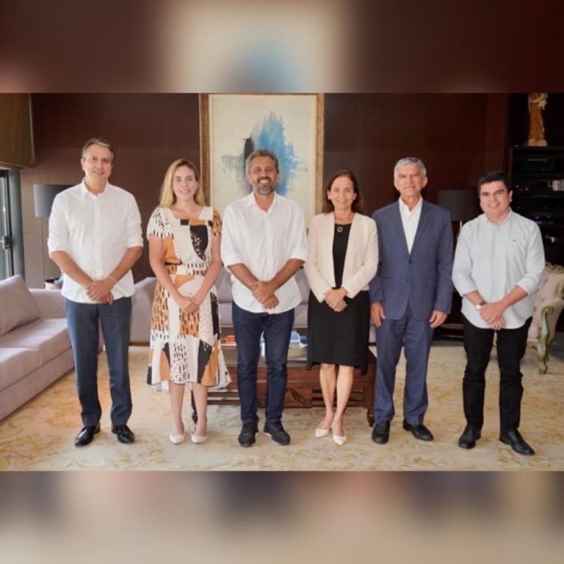 Izolda Cela recebe Elmano, Jade e Camilo no Abolição após eleição