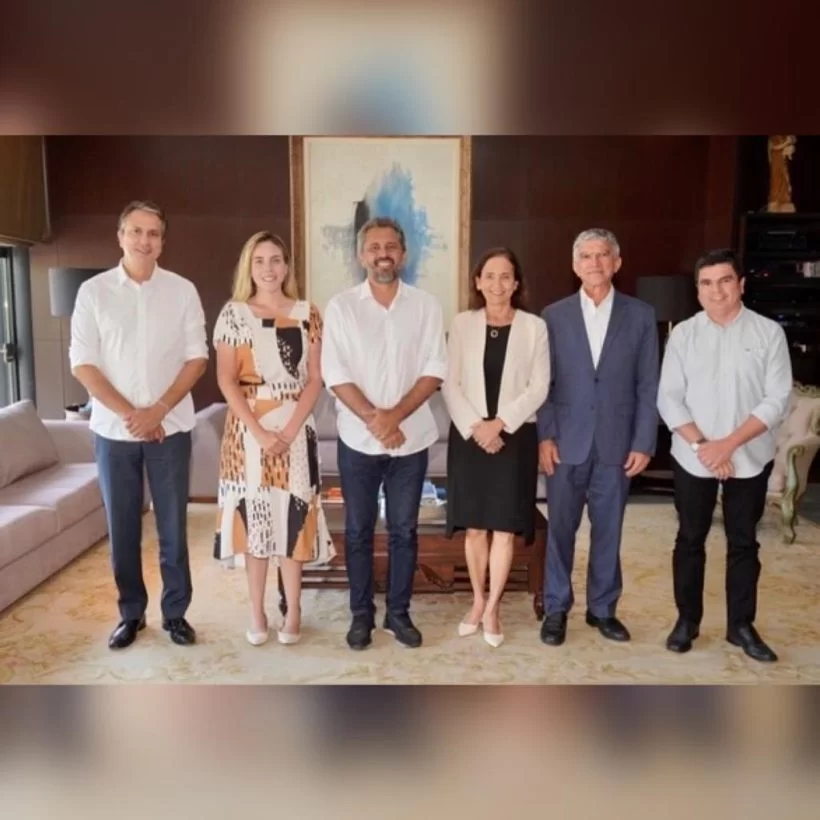 Izolda Cela recebe Elmano, Jade e Camilo no Abolição após eleição