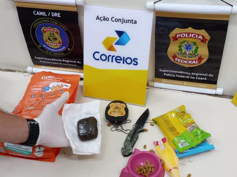 PF apreende haxixe e maconha em encomendas com destino para Fortaleza