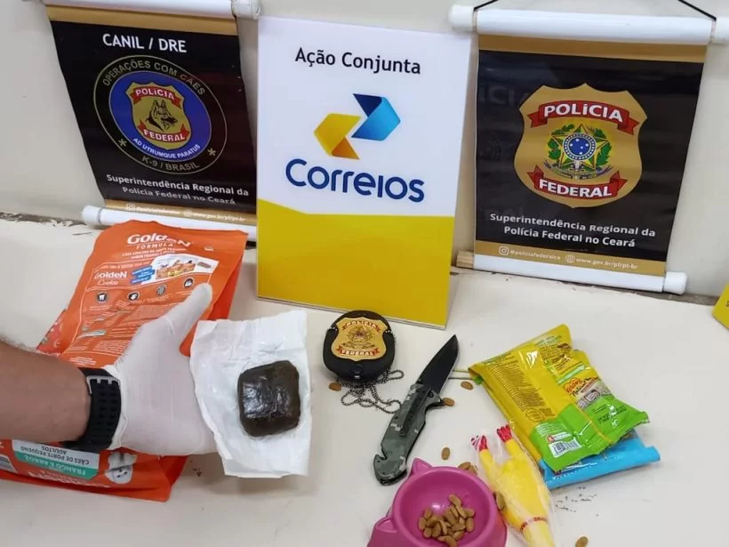 PF apreende haxixe e maconha em encomendas com destino para Fortaleza