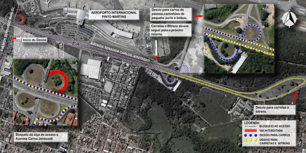 Alça do Aeroporto é interditada de forma definitiva e altera trânsito