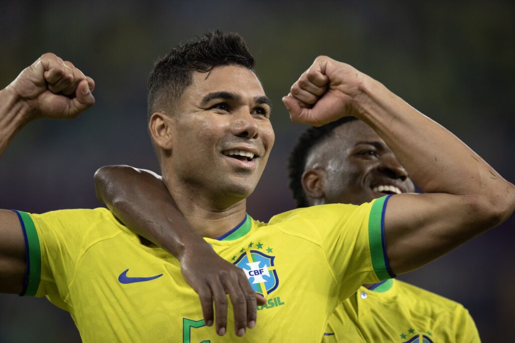 Casemiro foi o autor do gol que classificou o Brasil para as oitavas de final. (Foto: Lucas Figueiredo / CBF)