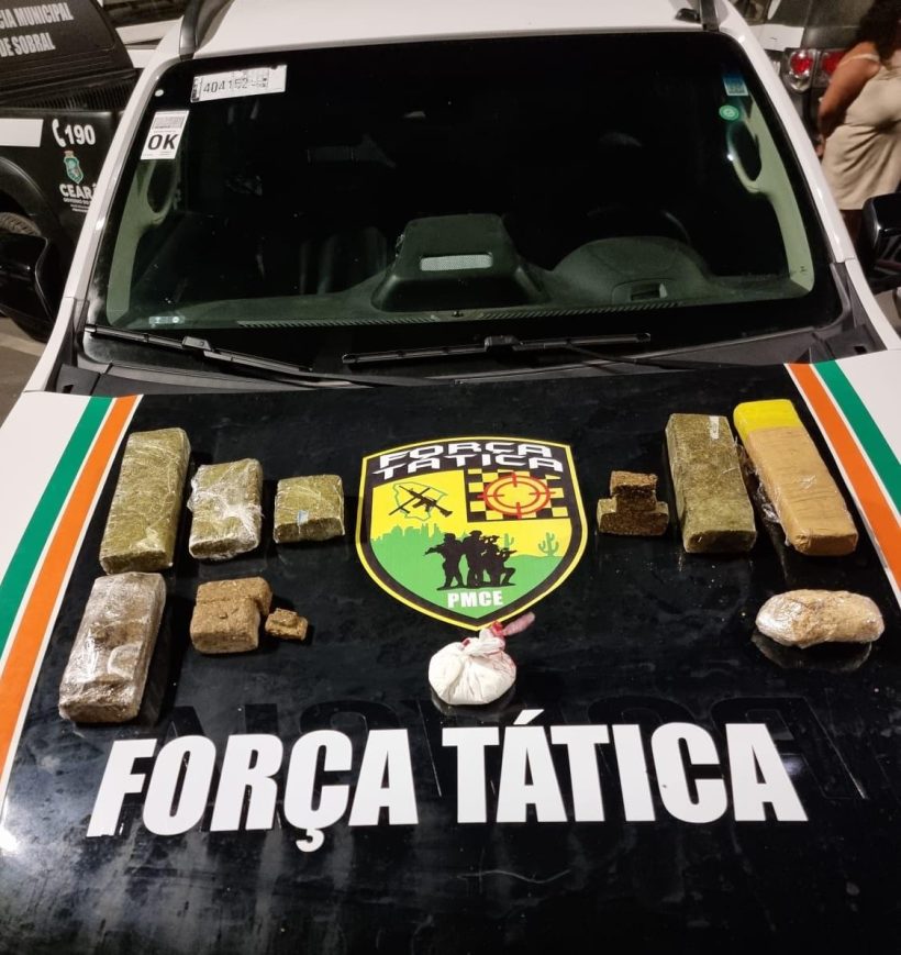 Mulher é presa com 3,5 quilos de drogas em conjunto habitacional no município de Sobral