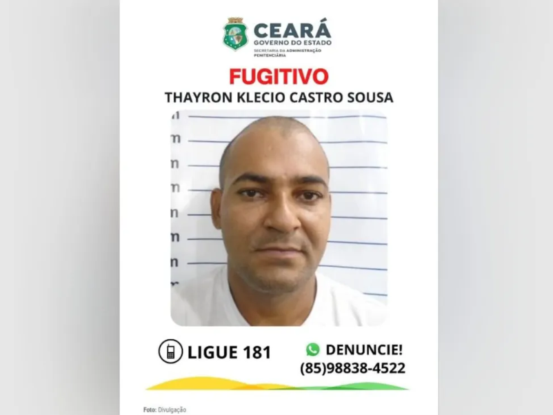 Homem que assaltou e estuprou mulher de 62 anos fugiu de detenção em Aquiraz