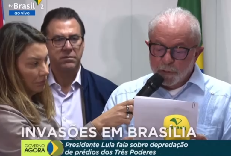 Lula decreta intervenção federal no DF devido a vandalismo de bolsonaristas