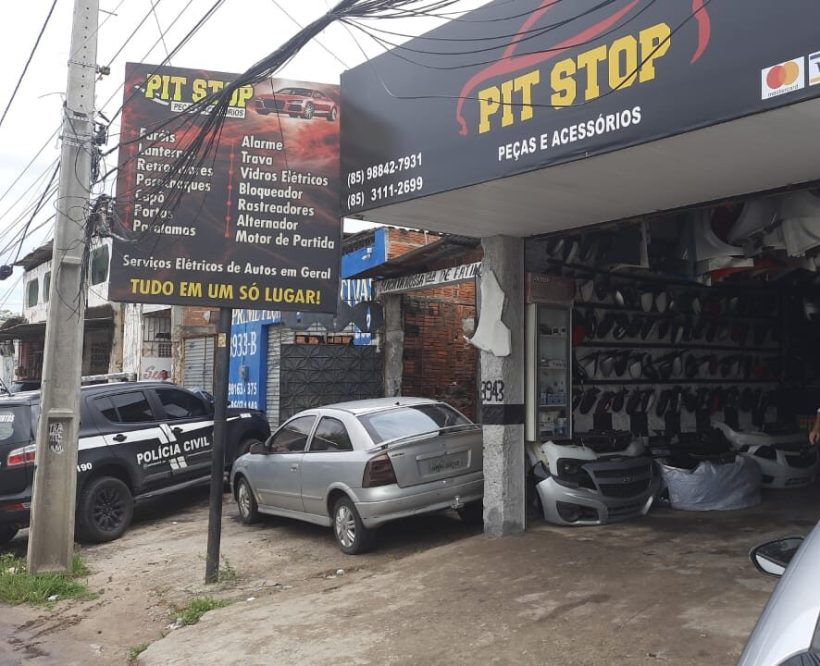PC-CE desarticula grupo criminoso que revendia peças de veículos roubados