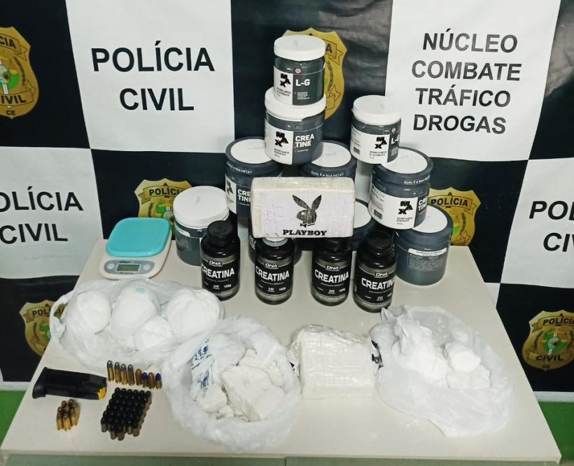 Dupla em posse de três quilos de drogas e munições é presa em Juazeiro do Norte