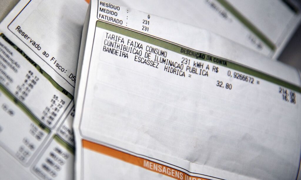 Conta de energia elétrica. (Foto: Marcello Casal Jr./Agência Brasil)