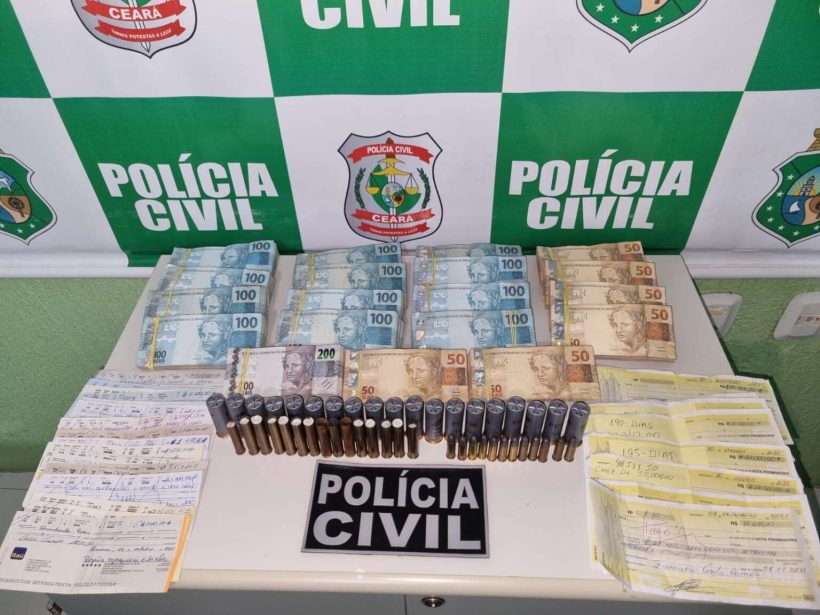 Polícia Civil apreende R$ 170 mil em espécie durante operação no interior do Ceará