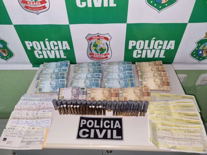 Polícia Civil apreende R$ 170 mil em espécie durante operação no interior do Ceará