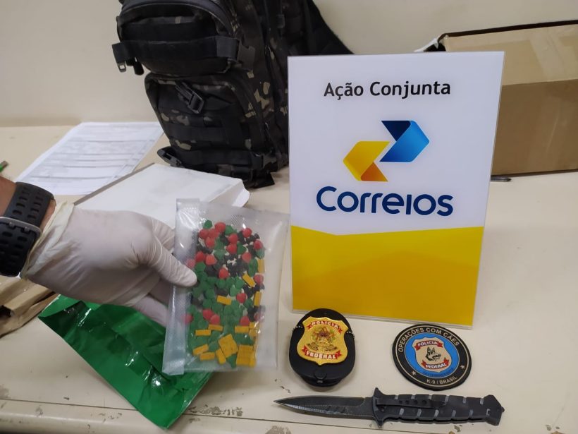 PF apreende drogas em encomendas postais durante fiscalização de rotina nos Correios