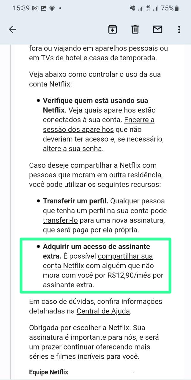 Central de Ajuda Netflix