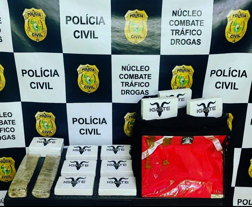 Polícia Civil apreende 14 kg de drogas e prende suspeito em flagrante, em Juazeiro do Norte