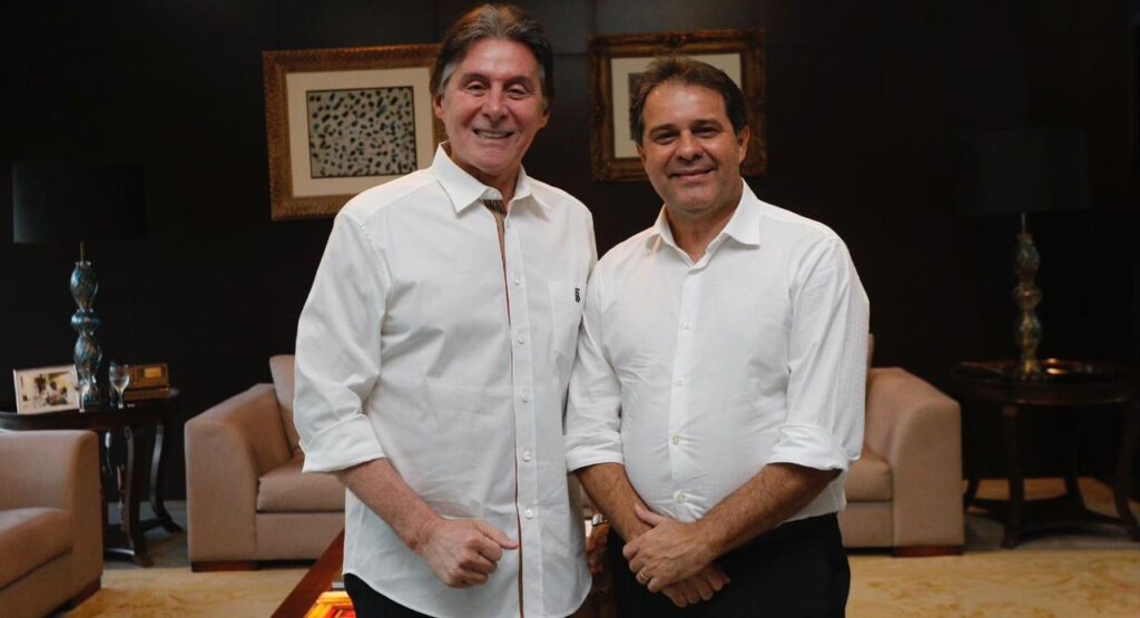 Evandro Leitão e Eunício Oliveira se encontram para discutir possível aliança política