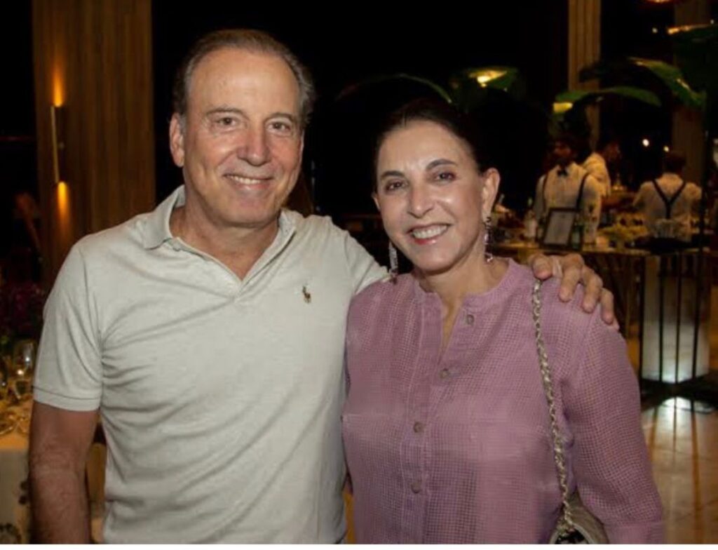 Binho Bezerra e sua esposa, Luciana. (Foto: reprodução)