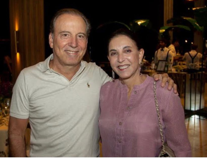 Binho Bezerra e sua esposa, Luciana. (Foto: reprodução)