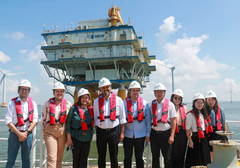 Governador Elmano visita principal complexo eólico de Fujian, na China