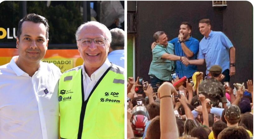 Visitas de Alckmin e Bolsonaro ao Ceará marcam início de disputa eleitoral em Caucaia