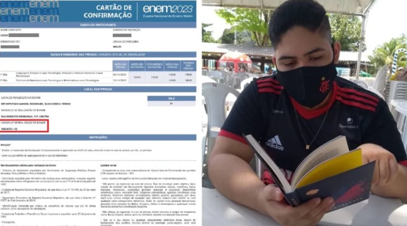 Erro do Inep faz aluno de Fortaleza receber local de prova do Enem a 260 km da capital