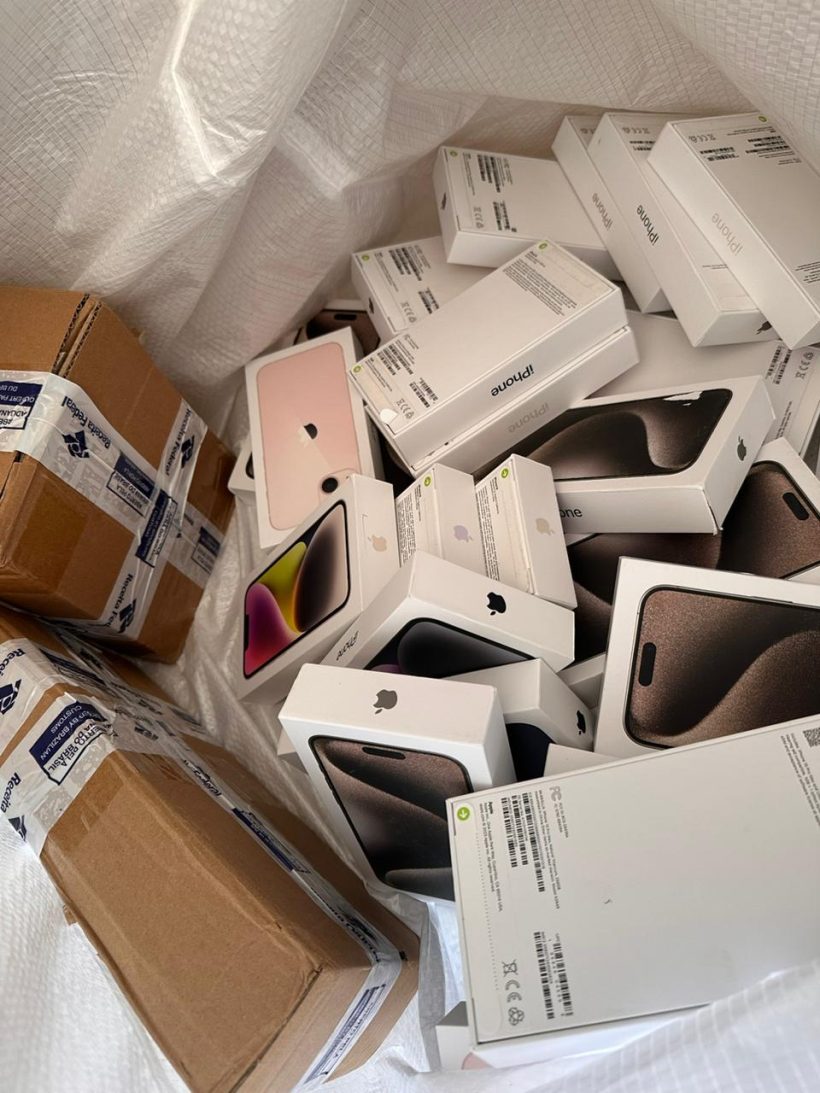 PF e Receita Federal combatem venda clandestina de Iphones sem notas fiscais