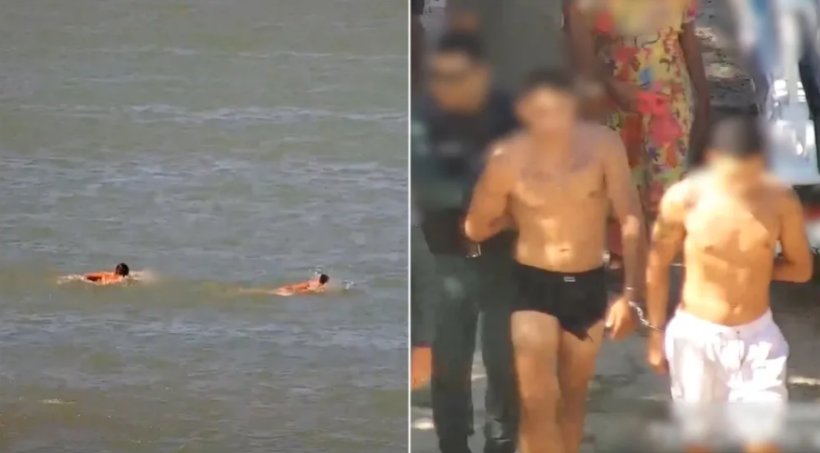Polícia Militar captura no mar criminosos que cometiam assaltos na praia