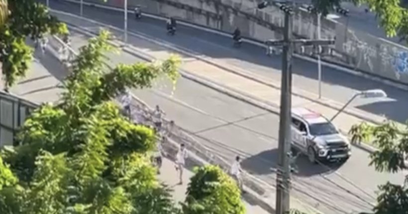 Briga de torcida assusta população em avenidas da capital