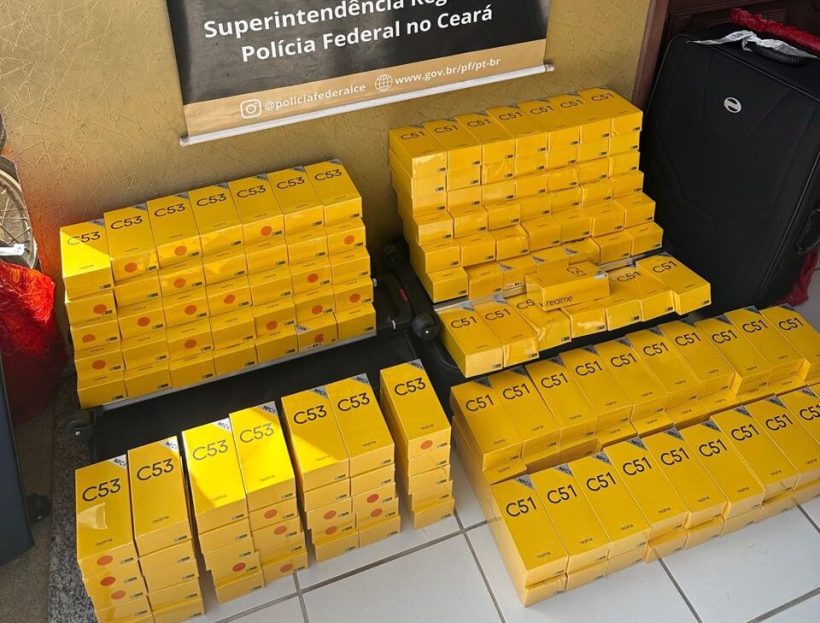 PF apreende carga de aparelhos celulares no Aeroporto de Jericoacoara